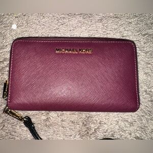 Michael Kors wristlet wallet.
